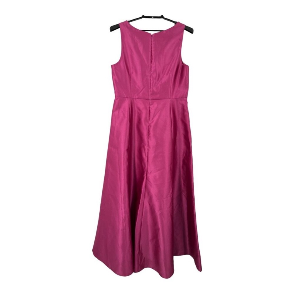 Alfred Sung dress D844 Corset Satin Gown dark pink size 20 - Picture 4 of 4